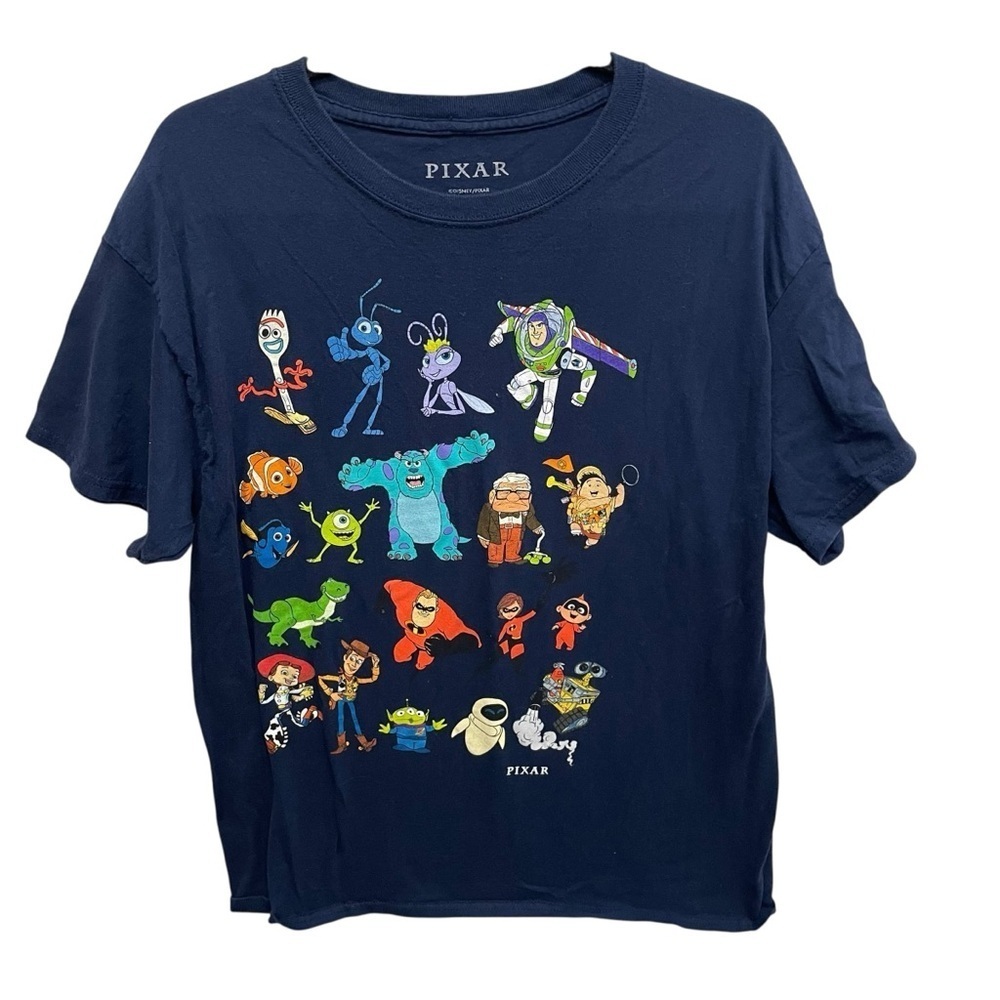 Pixar T-shirt cartoon characters Ants, Monsters Inc, Toy Story, Incredibles Med